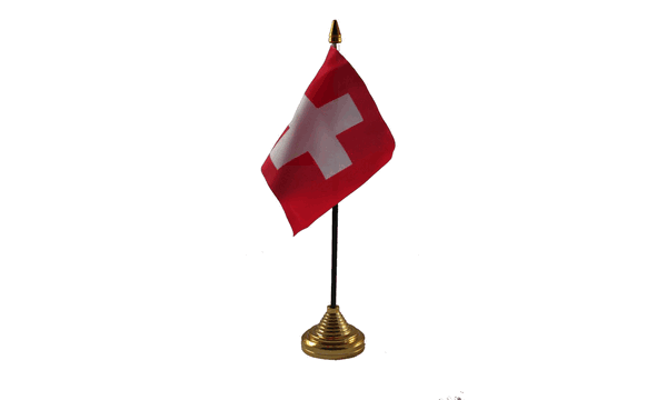 Switzerland Table Flags